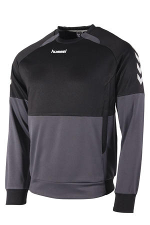 junior sportsweater zwart/grijs