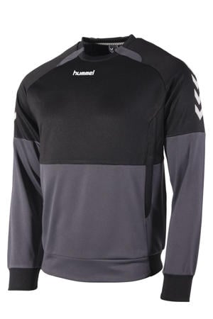 junior sportsweater zwart/grijs