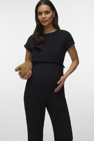 zwangerschaps jumpsuit zwart