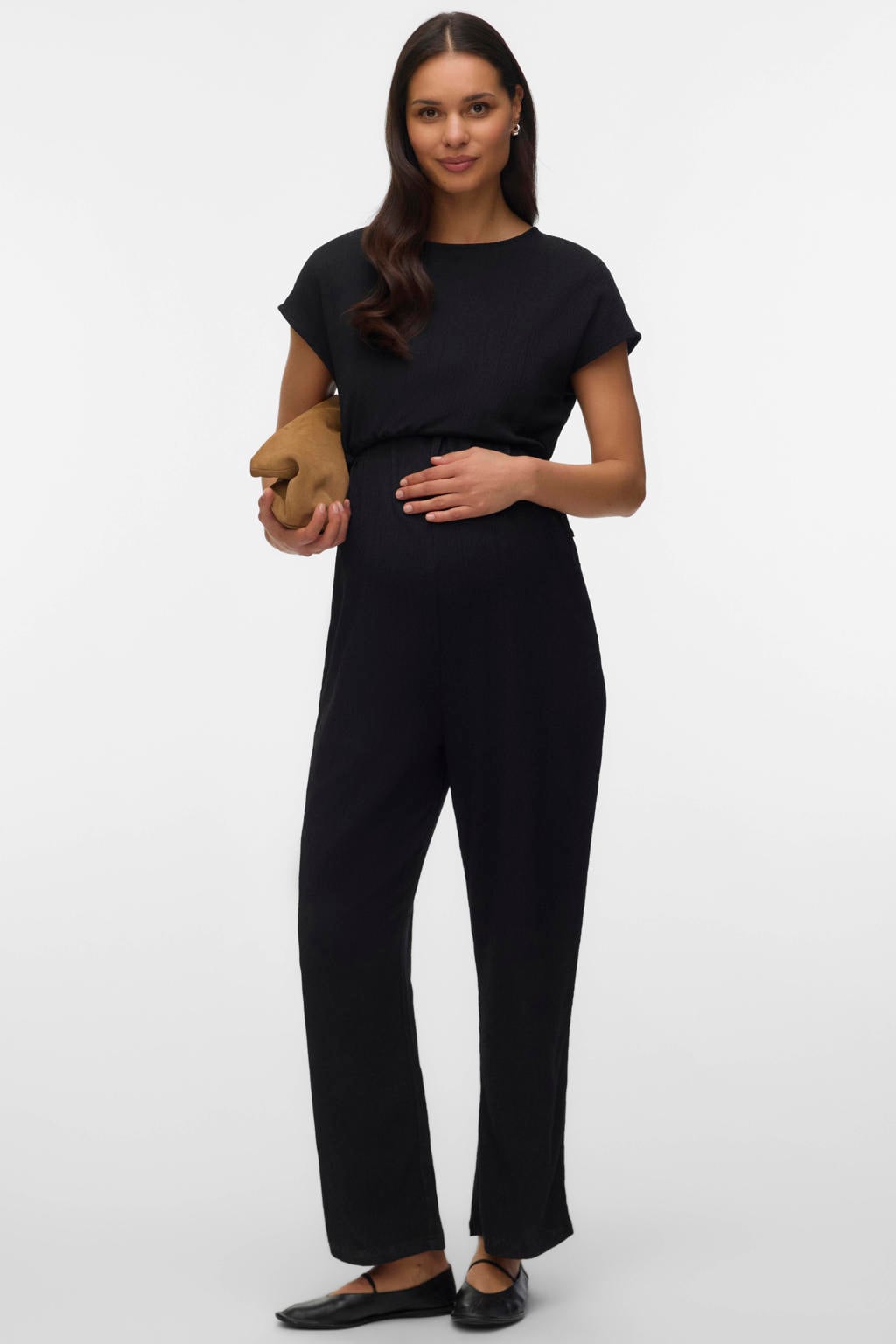MAMALICIOUS zwangerschaps jumpsuit zwart