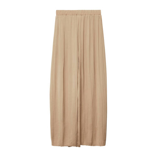 s.Oliver wide leg casual broek beige Meisjes Polyester Effen - maat 134/140 afbeelding