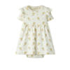 LIL' ATELIER BABY gebloemde korte jurk ecru
