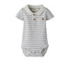 LIL' ATELIER BABY geruit romper gebreid ecru