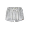 LIL' ATELIER BABY gestreepte casual short gebreid ecru