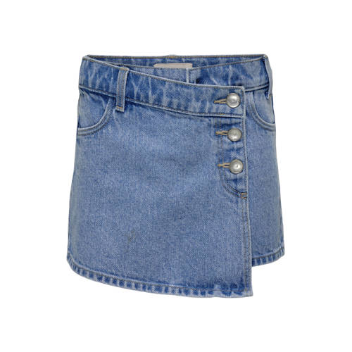KIDS ONLY GIRL denim spijkerrok medium blue denim Blauw Effen - maat 164 afbeelding