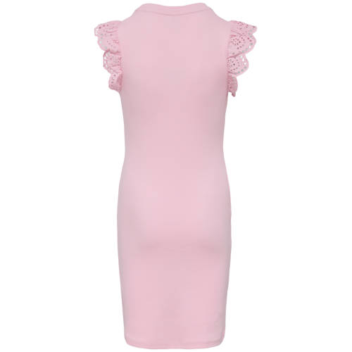 KIDS ONLY GIRL zomerjurk broderie roze Meisjes Stretchkatoen Ronde hals - maat 158/164 afbeelding