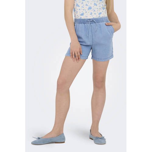 KIDS ONLY GIRL regular casual short medium blue denim Korte broek Blauw Meisjes Lyocell - maat 128 afbeelding
