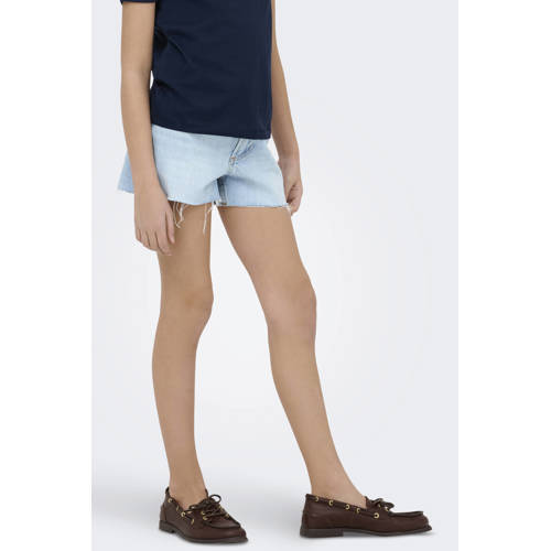 KIDS ONLY GIRL regular waist short light blue denim Korte broek Blauw Effen - maat 116 afbeelding