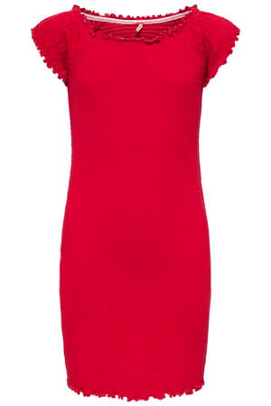 midi jurk rood