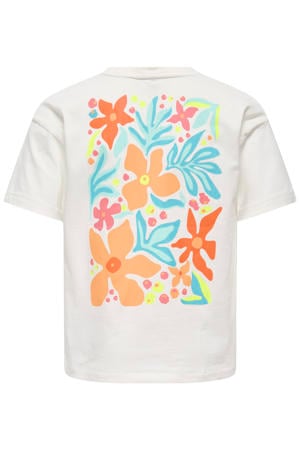 T-shirt met backprint wit
