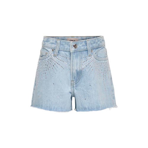 KIDS ONLY GIRL Korte broek Blauw Meisjes Denim All over print - maat 146 afbeelding