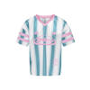 KIDS ONLY GIRL gestreept T-shirt met backprint blauw