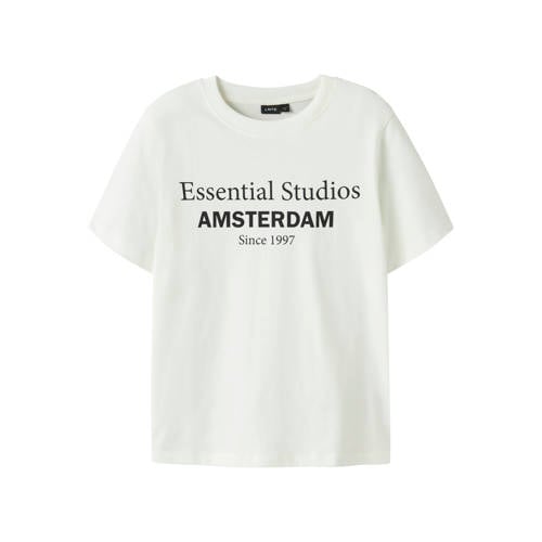 LMTD T-shirt wit Jongens Katoen Ronde hals Tekst - maat 146/152 afbeelding