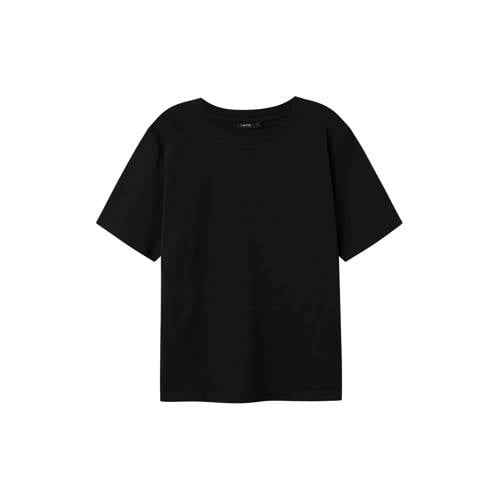 LMTD T-shirt zwart Jongens/Meisjes Katoen Ronde hals Effen - maat 170/176 afbeelding