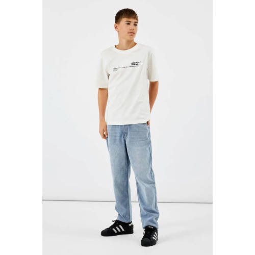LMTD regular fit jeans light blue denim Blauw Effen - maat 146 afbeelding