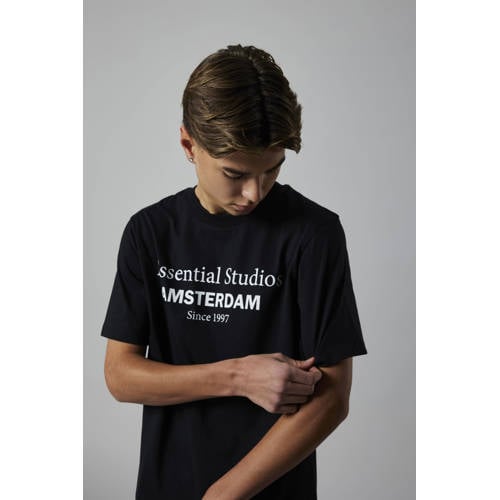 LMTD T-shirt zwart Jongens Katoen Ronde hals Tekst - maat 170/176 afbeelding