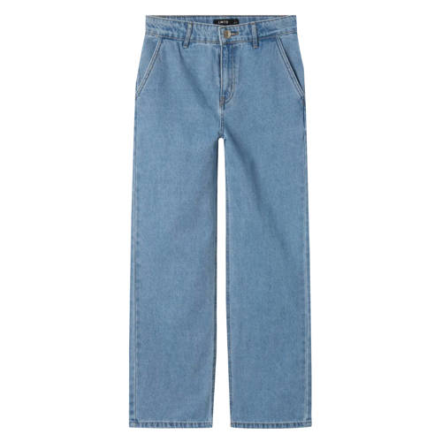 LMTD loose fit jeans light blue denim Blauw Effen - maat 134 afbeelding