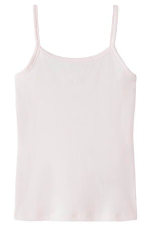 singlet lichtroze gebreid