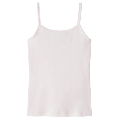 LMTD singlet lichtroze gebreid Meisjes Stretchkatoen Ronde hals Effen - maat 134/140 afbeelding