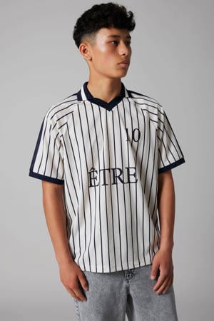 gestreepte T-shirt wit