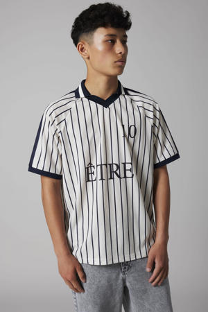 gestreepte T-shirt wit