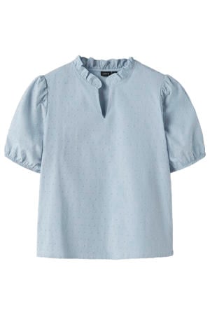 blousetop lichtblauw