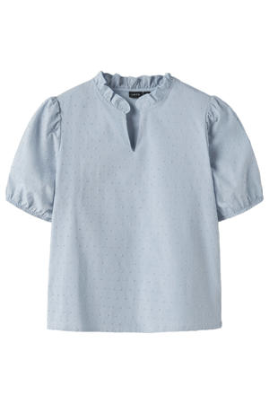 blousetop lichtblauw