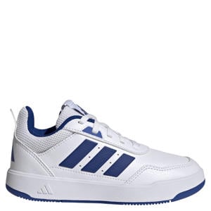 Tensaur Sport imitatieleren leren sneakers 3.0 wit/kobaltblauw