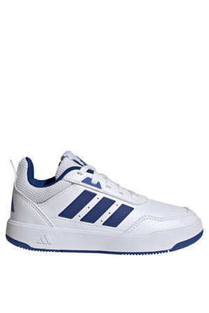 Tensaur Sport imitatieleren leren sneakers 3.0 wit/kobaltblauw