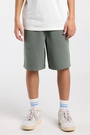 sweatshort grijsgroen