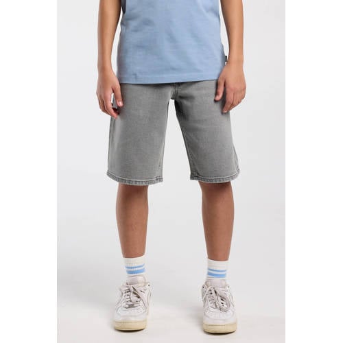 America Today denim short grey denim Korte broek Grijs Effen - maat 122/128 afbeelding