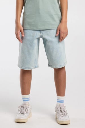 denim short light blue denim