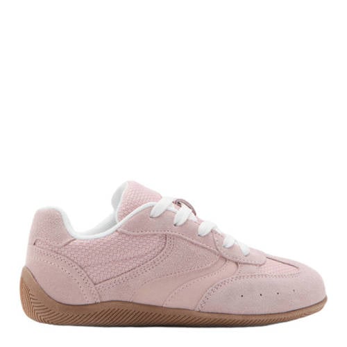 Mango Kids sneakers roze Meisjes Leer