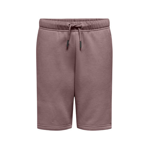 ONLY & SONS JUNIOR regular sweatshort oudroze Korte broek Effen - maat 170 afbeelding