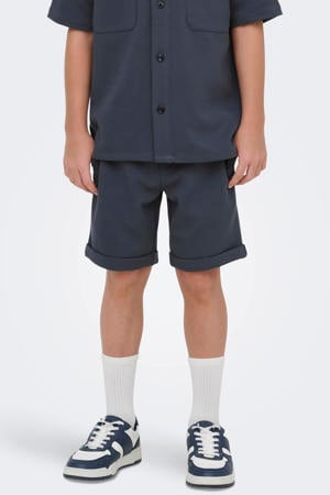 regular casual short donkerblauw