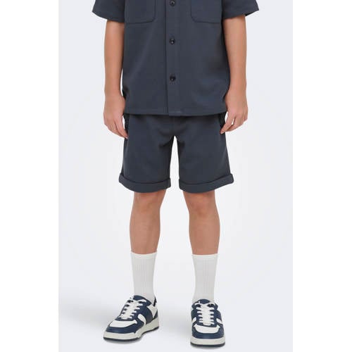 ONLY & SONS JUNIOR regular casual short donkerblauw Korte broek Jongens Sweat - maat 164 afbeelding