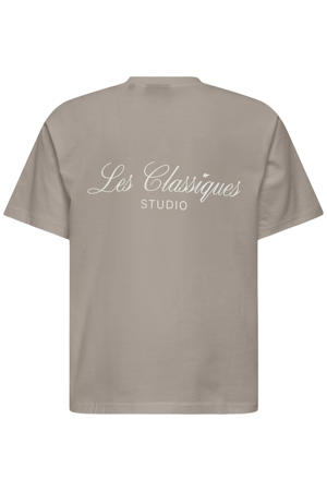 T-shirt met backprint zand