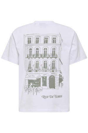 T-shirt met backprint wit