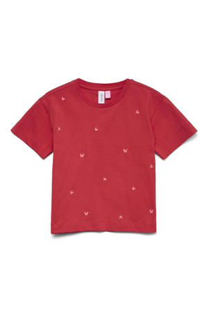 T-shirt met hartjes rood