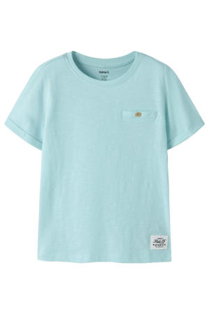 T-shirt aquablauw