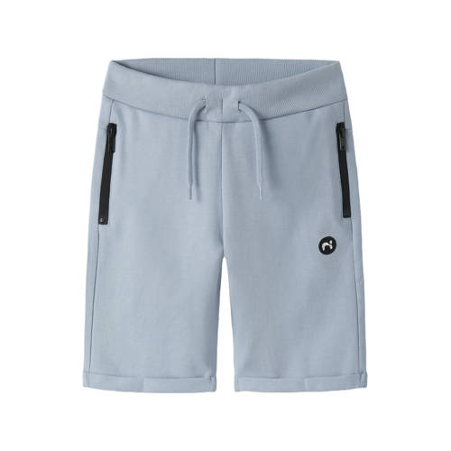 NAME IT KIDS regular sweatshort lichtblauw Korte broek Effen - maat 164 afbeelding