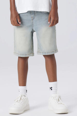 regular denim short light blue denim