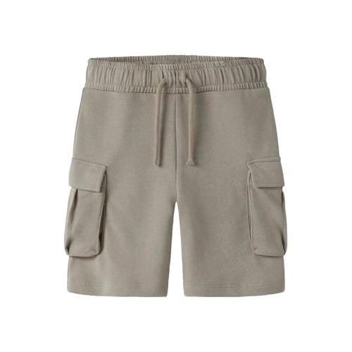 NAME IT KIDS regular sweatshort kaki Korte broek Groen Jongens Katoen Effen - maat 116 afbeelding