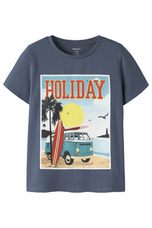 T-shirt donkerblauw