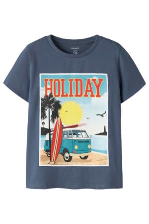 T-shirt donkerblauw
