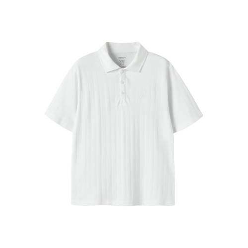 NAME IT KIDS polo wit Jongens Katoen Polokraag Effen - maat 146/152 afbeelding