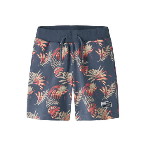 NAME IT KIDS regular sweatshort blauw Korte broek Blad - maat 122 afbeelding