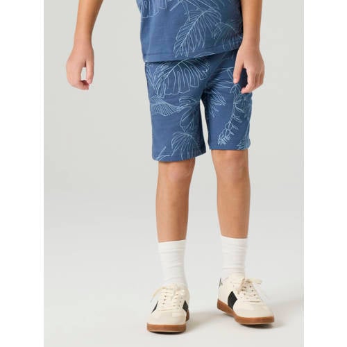 NAME IT KIDS regular sweatshort blauw Korte broek Blad - maat 122 afbeelding