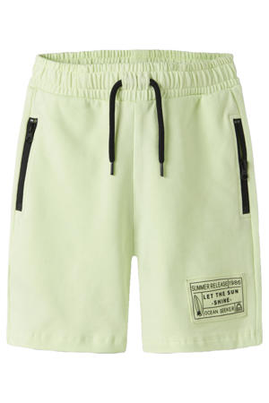 regular sweatshort limegroen