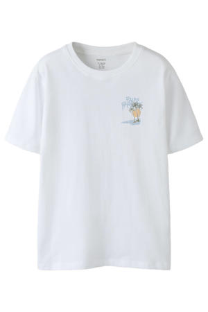 T-shirt met backprint wit